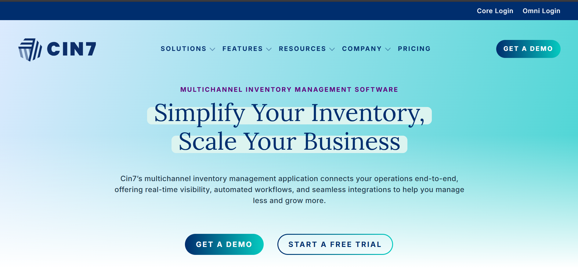 ci7 landing page