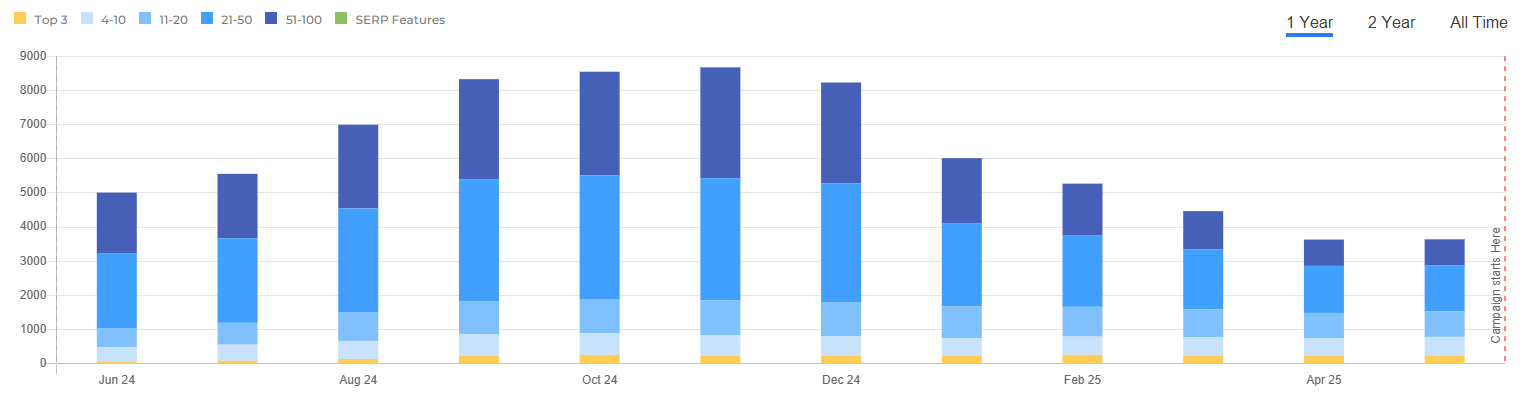 VR Wave case study showing seo results