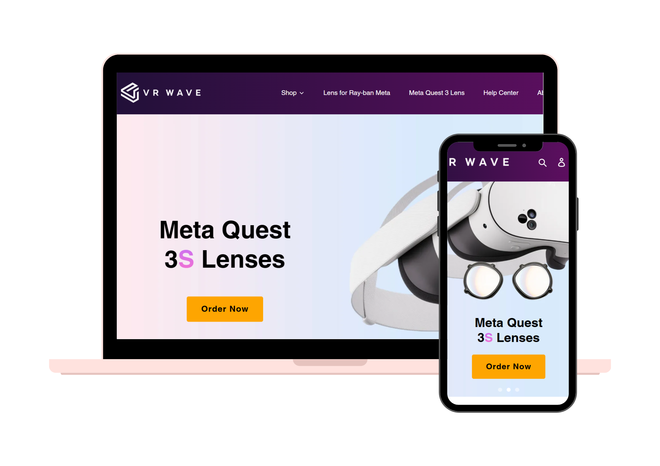 VR Wave Prescription Input Form with visual guides for entering prescription details